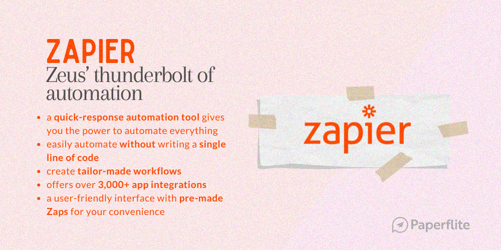 Summarising Zapier's capabilities - by Paperflite