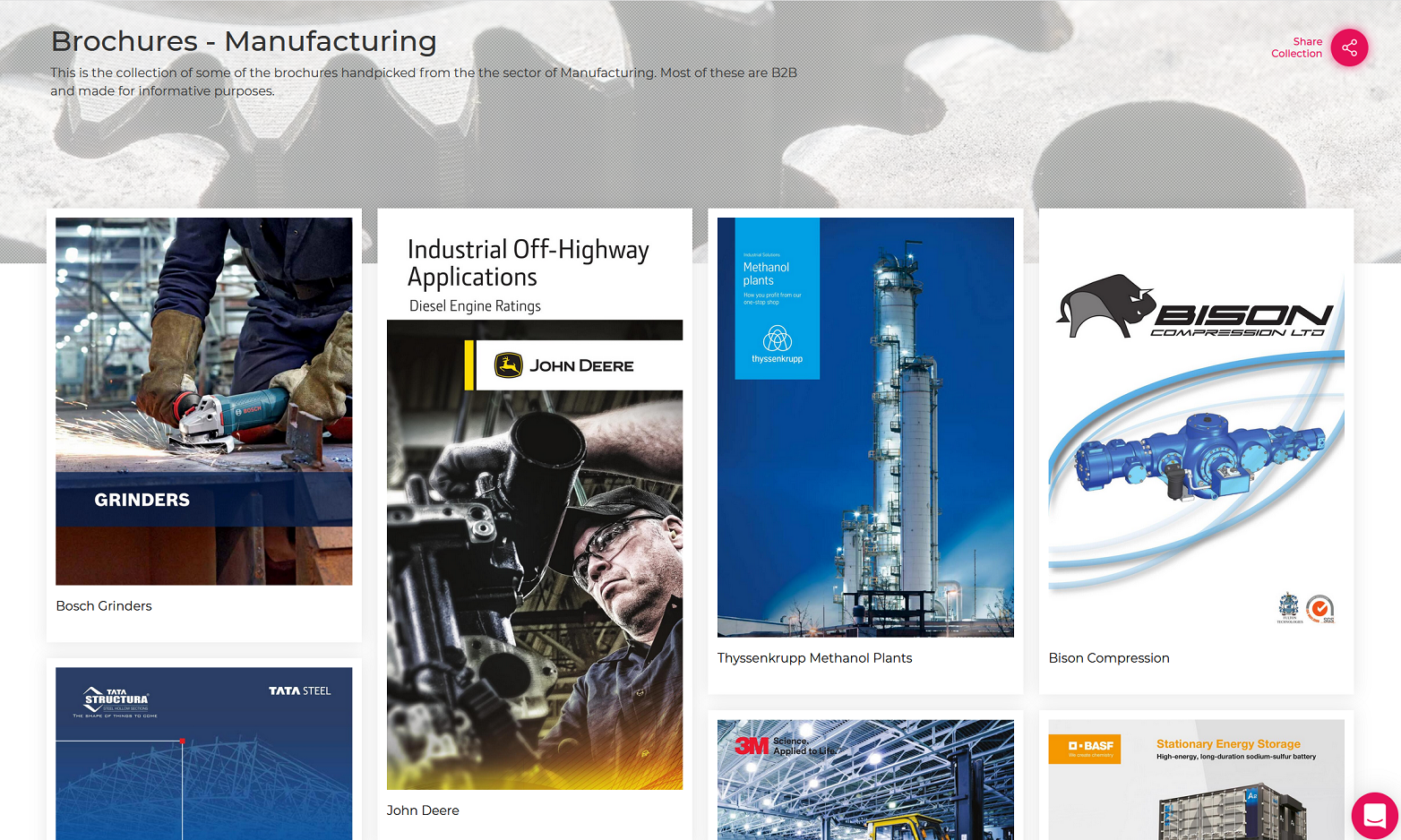 Brochures-Manufacturing Sector