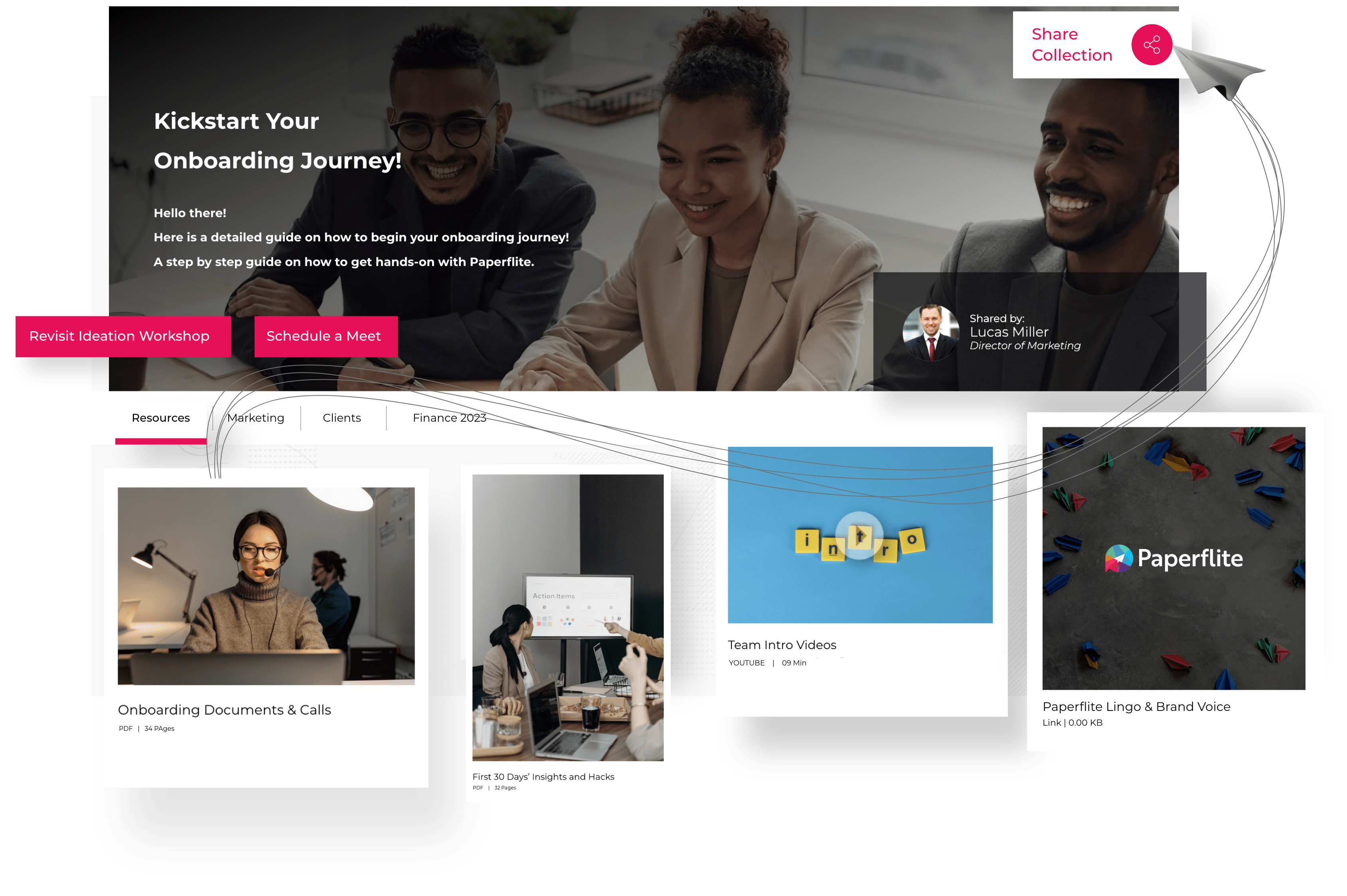 microsite collection of paperflite