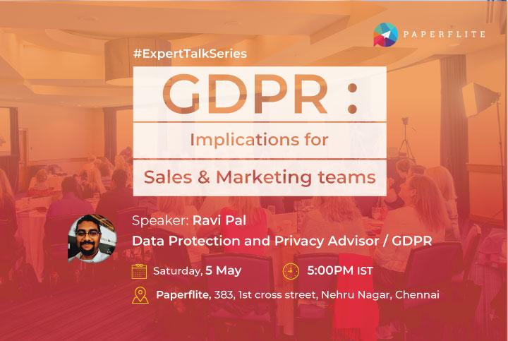 GDPR is here. As customers are increasingly wary of how their data is being used, Sales & Marketing teams need to figure newer ways to connect and manage prospect engagement without breaking the law.