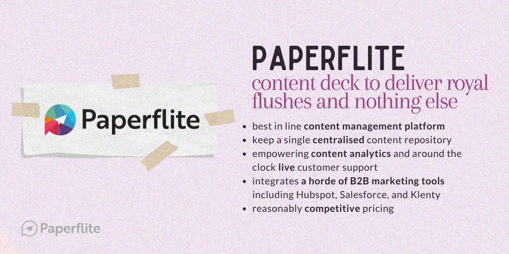 An image summarising Paperflite's capabilities - by Paperflite