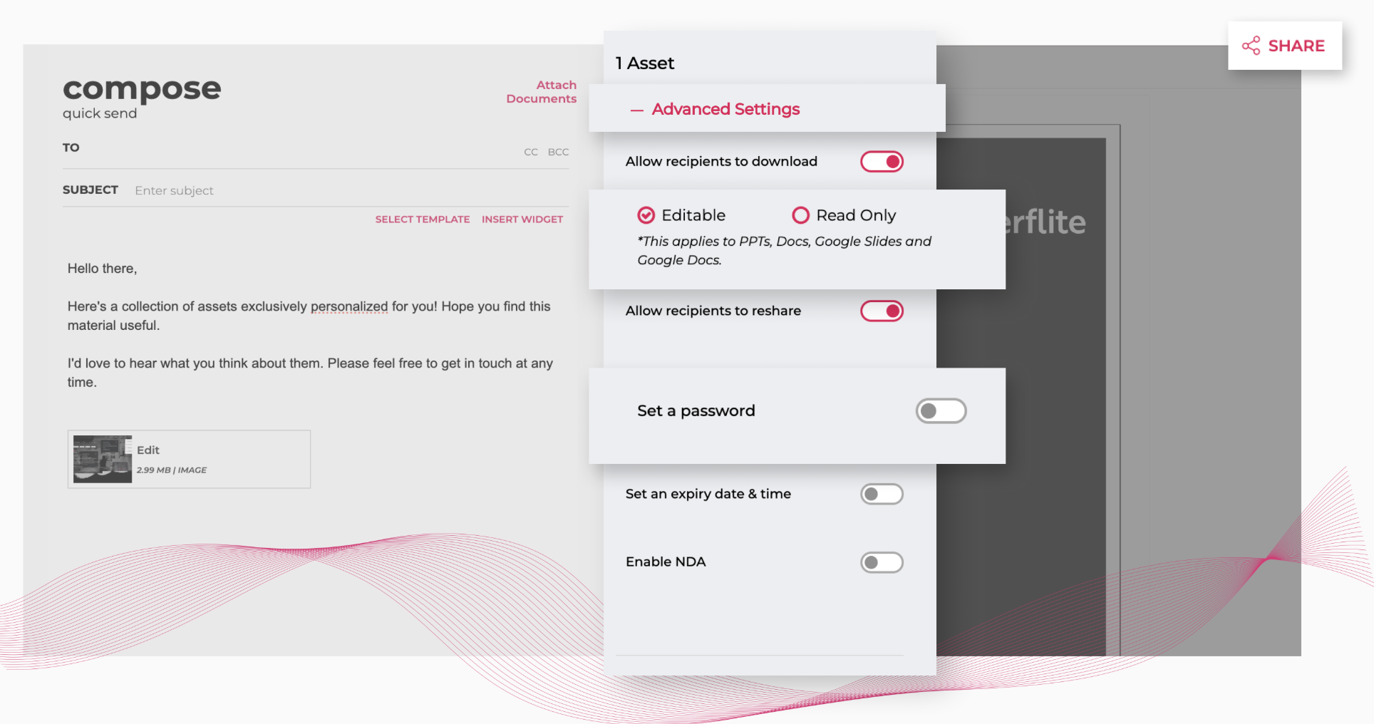 content permission and sharing