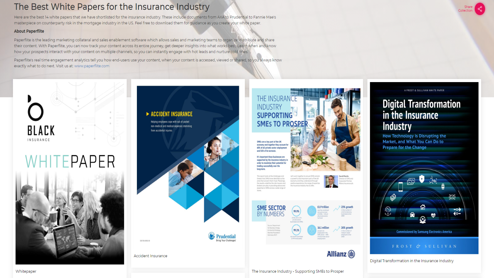 The Best White Papers for the Insurance Industry
