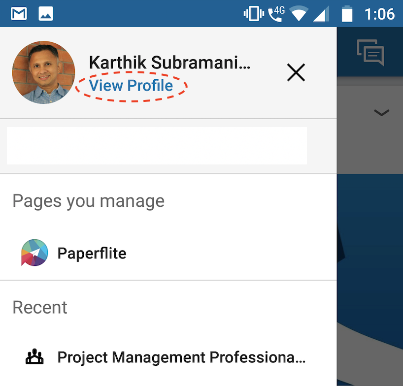 What is my LinkedIn URL? | Paperflite | Finding LinkedIn URL in Mobile App